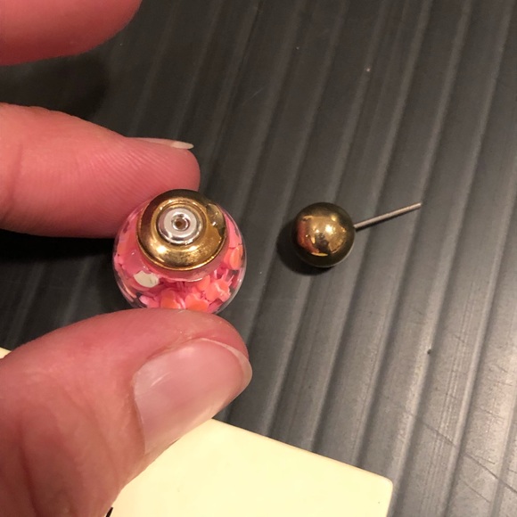 Gold Tone Reversible Stud Earrings and Stud Set - Picture 6 of 6